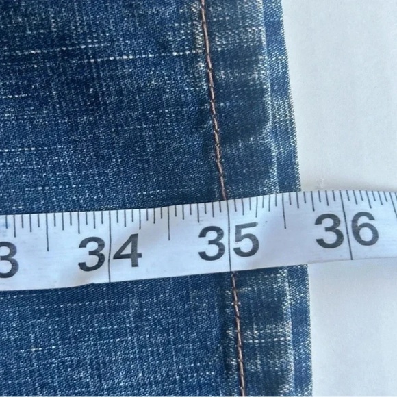 Vintage Y2K Button Front Denim Maxi Skirt w/ Side Slits 35”Waist Boho Western - Picture 5 of 5